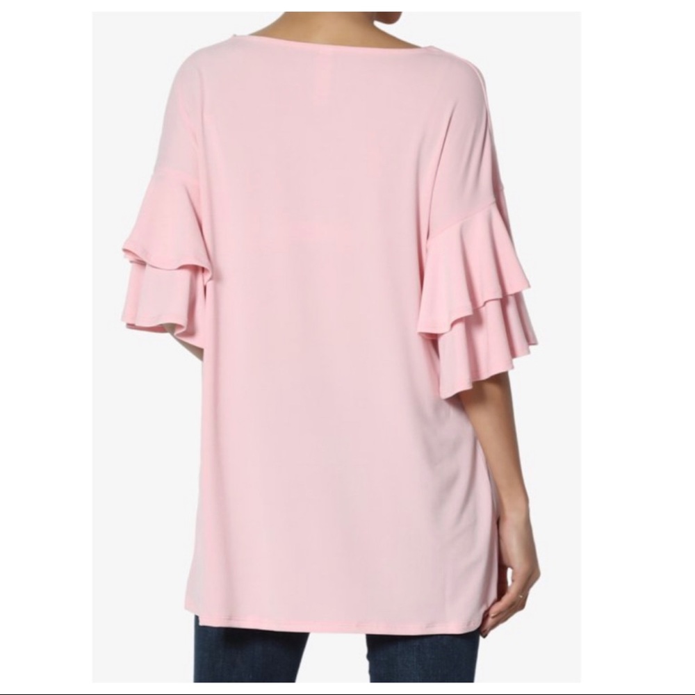 Lily Boho Double Ruffle Sleeves Tunic Top
Stylish Fashionable - Picture 2 of 3